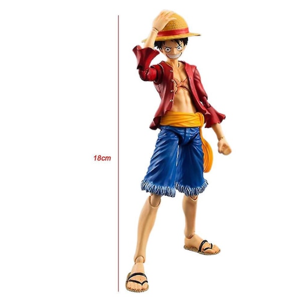 Anime One Piece Monkey D. Luffy Actionfigur Leksak Samlarföremål Pvc-modell Variabel action Dockor Leksaker Fans Presenter
