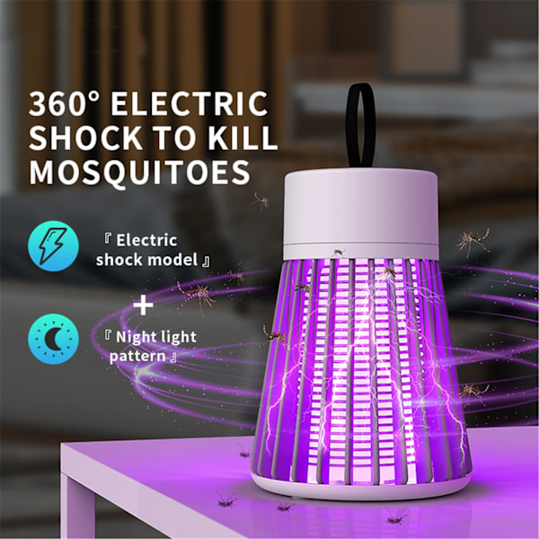 Mozz Guard Myggzapper - Sengbugsvarmer, BuzzBug Myggdødare, Zaptek Myggzapper, USB-lading, Perfekt for utendørs og innendørs