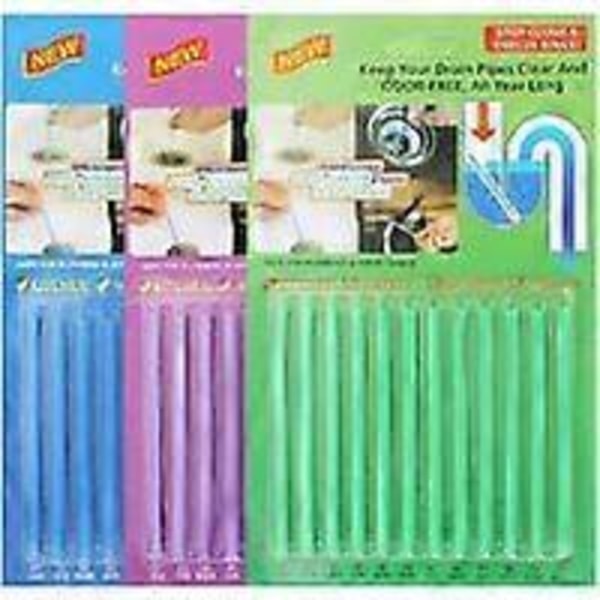 36 Stycken Avloppsrengöringsstavar Sani Sticks Bton de Nettoyage Nettoyant D'enzyme Drain Tige de Dcontamination de Dcapant de Tuyau de Baignoire de Pipel