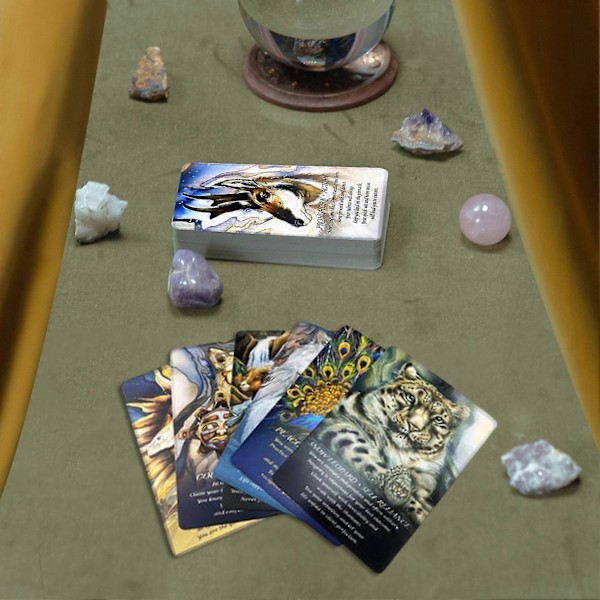 Full English Cards Deck Spirit Of The Animal Oracle Cards Mystiska Tarotkort För Ödesbestämmelse Divination Brädspel Leksak