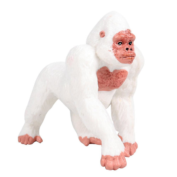 Leksakshus Ornament Hustillbehör Hem Vit Gorilla Hem Ornament Trädgård Gorilla Staty
