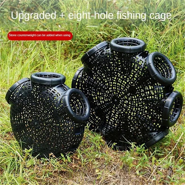 Foldbar Krepsfelle Kasting Fiskegarn Krabbe Kreps Reker Smelt Feller Mesh for Fiskegarn Fiskeutstyr Bur