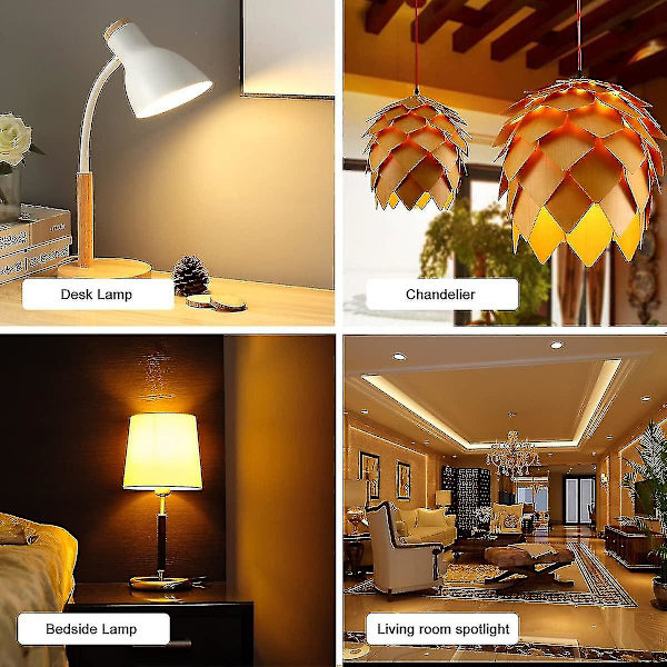 5-pak Gu10 Led Pære 6w (svarer til 60w), Varmt Hvidt 3000k 500 Lumen, Gu10 Led Pære 120 Bred Stråle, Flimmerfri Indbygget Spotlight[C]