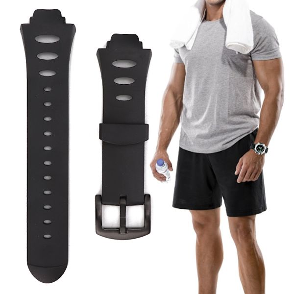 Vattentätt gummiband för utomhussporter, klockarmband, tillbehör till Suunto Observer SR[C]