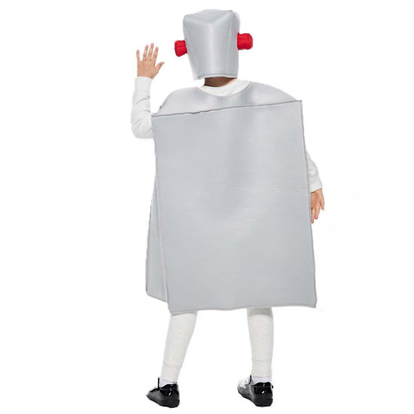 Robot Cosplay Kostymset för Barn Festival Temafest Klädsel Halloween Scenföreställning