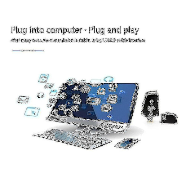 USB Flash Drive Bilnøgle Hukommelses Stick Pen Drive USB Stick Til Desktop Laptop (32g)