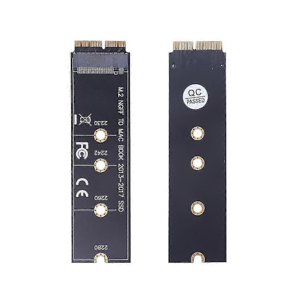 M.2 NVME SSD Konverter Adapterkort for MacBook Air Pro Retina 2013-2017 NVME/AHCI SSD Oppgraderingssett For A1465 A1466 A1398 A1502