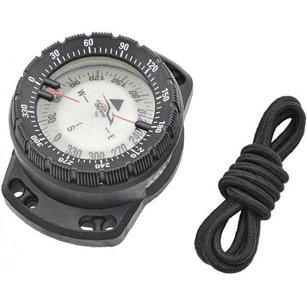 Dykkarkompass Scuba Luminous handledskompass Vattentät undervattensnavigationskompass, Svart