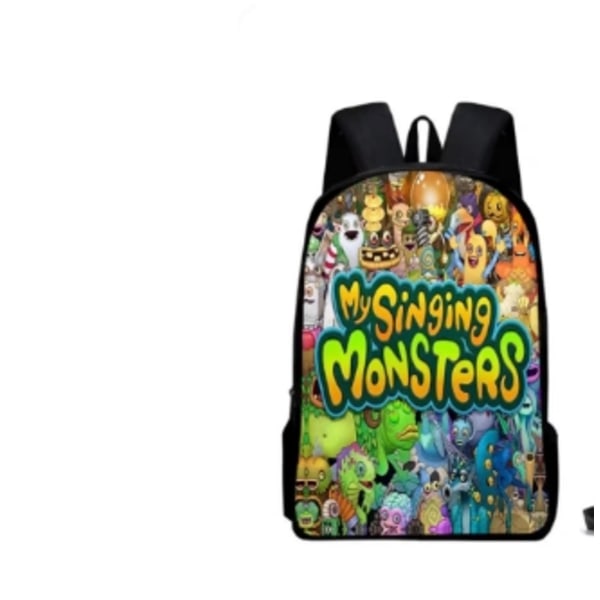 i1232 Geometry Dash Ryggsäckar Casual Daypacks Student Book Bag Printing Satchel Rucksack Lätt Skolväska