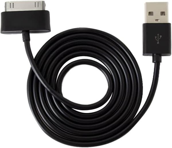 USB Datakabel Oplader Datakabel Datasync Sort til Samsung Galaxy TAB 2 10.1 P1000 7.1 Oplader