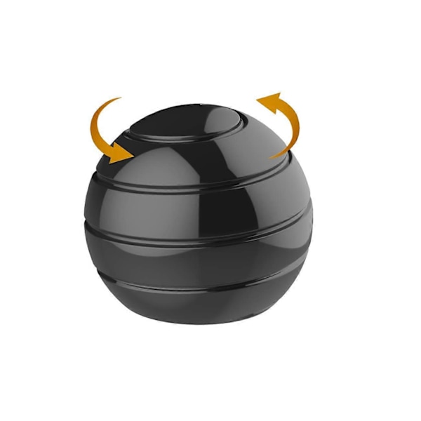 PPIAO Kinetiska Skrivbordsleksaker, Optisk Illusion Spinnerboll för Hela Kroppen, Presenter för Män, Kvinnor, Barn 1.5 Storlek (Silver) I6(FCC)