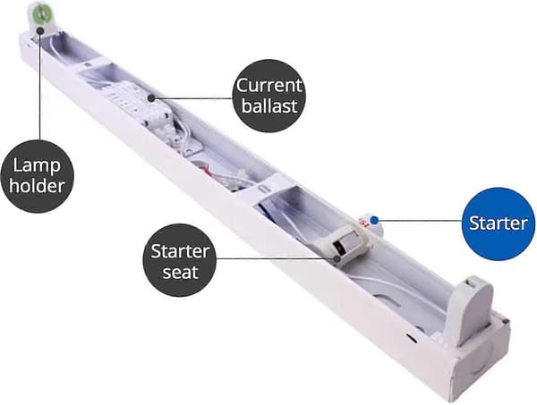 LED-starter til 4-65W 200-250V LED-lamper, pakke med 12