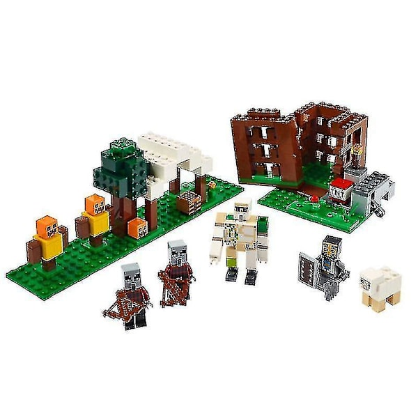 Building Blocks The Pillager Outpost Model Bricks Sets Gifts Toys For Children Kids Boys Girls[C]