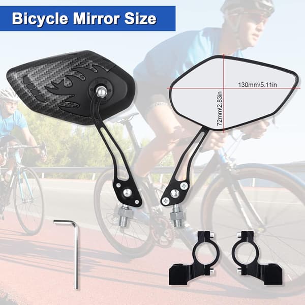 Cykelbackspegel, elbilbackspegel, elektrisk[C]