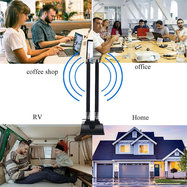 5G CPE Router Antenne LTE SMA Hanantenne Høj Gain 46DBi 5G Ekstern Forlængerkabel Magnetisk Bas