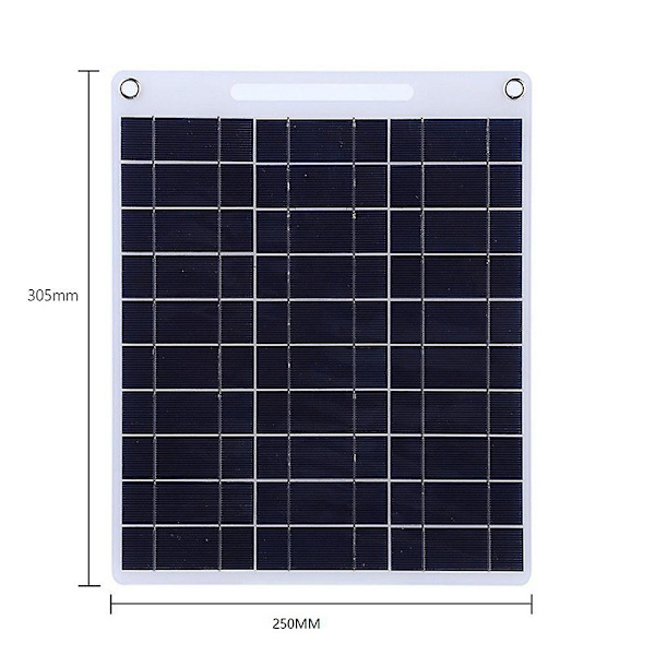 60W Solpanel Bärbar 5V Dubbel USB Snabbladdare Panel Kit Utomhus Nödsladdning Batteri Trav