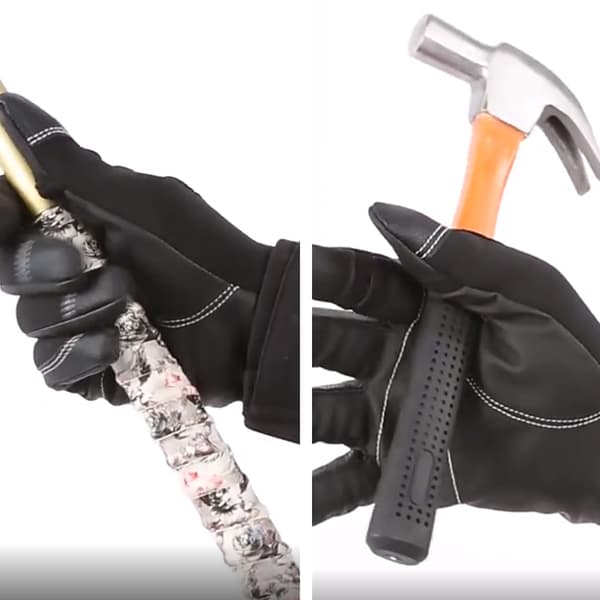 Neoprenhandsker med 2 fleksible manchetstropper til mænd og kvinder