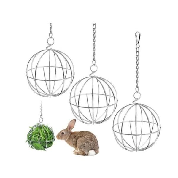 Et kvalitetsprodukt - Balldispenser - 3 stk - Rustfritt stål - Rustfri - For kaniner - Avfallsposedispenser[YJD]