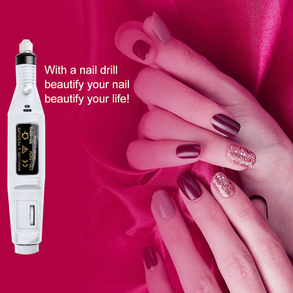 Elektrisk Nagelborr Professionell Portabel Akryl Gel Kit