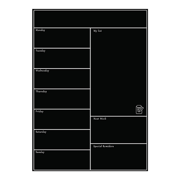 Magnetisk Vittavla Kylskåpsmagnet Mjuk Vittavla Mobil Veckovis Planerare