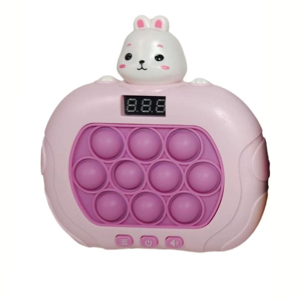 Elektrisk pop-it fingerfärdighetsspelmaskin med ljud och digital skärm Stress relief Fidget Toy Barn Hjärnträningsleksak Rabbits