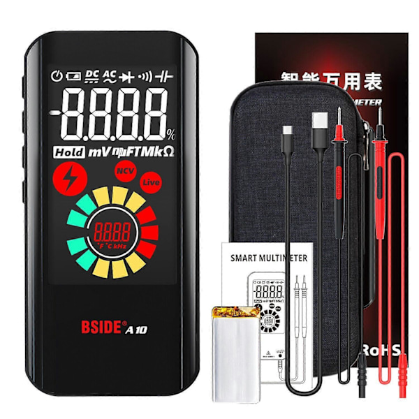A10 Helautomatisk Anti-Bränn Intelligent Digital Multimeter Handhållen (FCC)