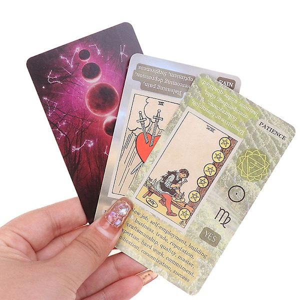 Uusi Oppimisen Tarot-korttipeli Lautapeli Englanninkieliset Pelikortit PDF-oppaalla
