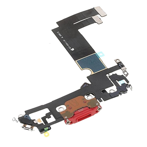 OEM Afmontering Dock Connector Opladningsport Flex Kabel Udskiftning til iPhone 12 mini - Hvid Red