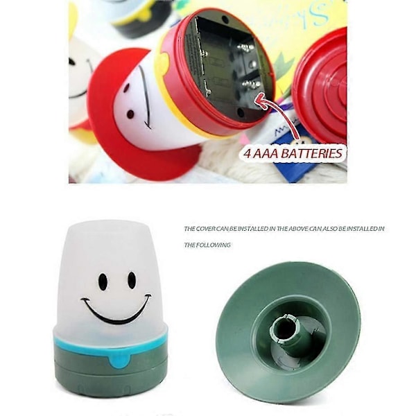 Smile LED-lykta: Bärbar nattlampa campinglykta för barn (FCC)
