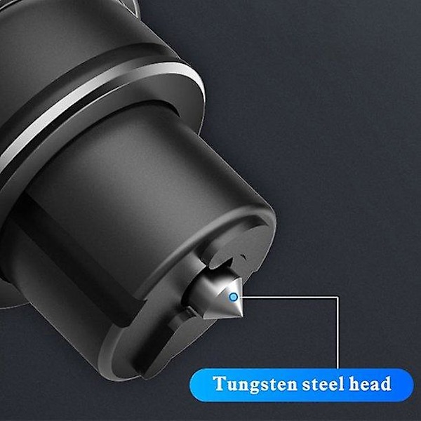 Säkerhetshammare för bilfönster, aluminiumlegering, multifunktionell nödhammare för bil [C] red