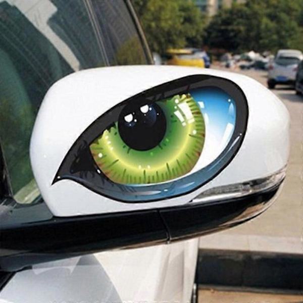 3D Stereo Refleks Kattøyne Bilsticker Lim Bakspeil Dekal