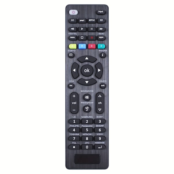 Universal All-in-One TV-fjernkontroll - Kompatibel med Toppmerker, LCD, LED, 3D, HDTV, Smart-TV - Energieffektiv, Batteridrevet, Redusert Strømforbruk