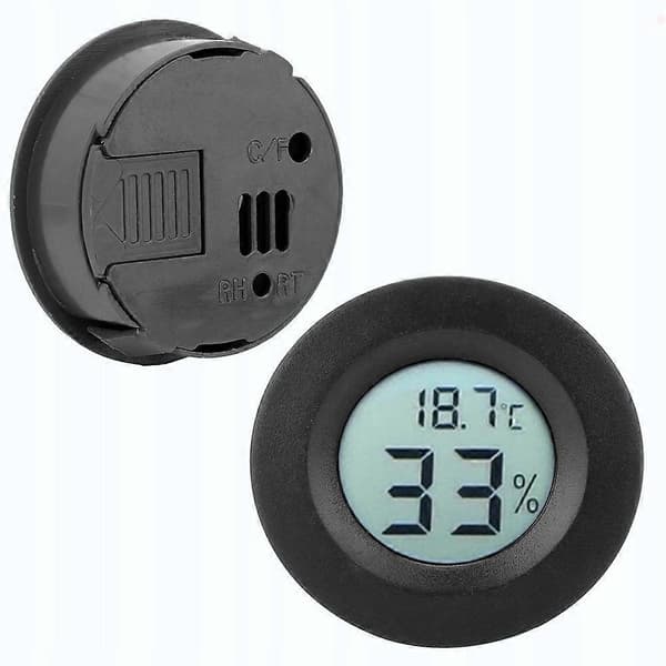Trådlös termometer elektronisk hygrometer svart