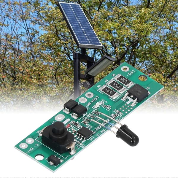 Fjärrkontroll solcells kretskort långvarig automatisk effektminskning 3.2V/3.7V lampkontrollmodul