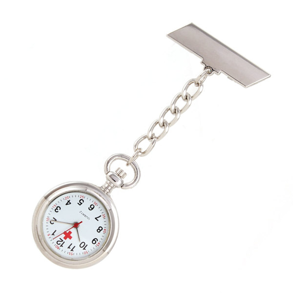 Lapel Sygeplejerske Ur Parallelogram Pin Præcis Tid Alloy Læge Hængende Lommeur[C]