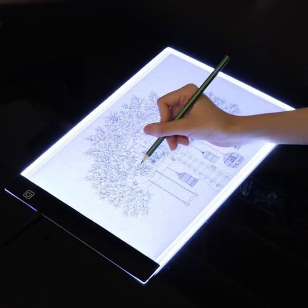 Grafiikkatabletit, LED-valaistu grafiikkatabletti, Ultra A4 -piirustuspöytä, piirustustabletti, valaistu luonnostelutabletti [YJD]