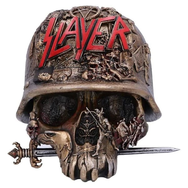 Slayer Skull Box Resin Håndværk Skull Box Sjov Indendørs Og Udendørs Dekoration Af Hjemmet