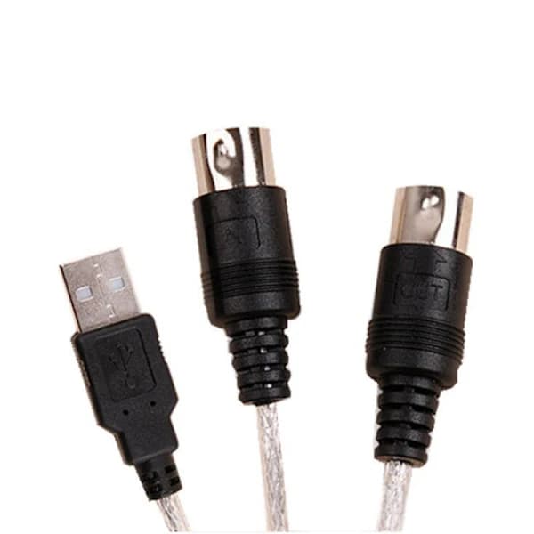 MIDI til USB-kabel elektronisk orgelmusikkabel musikredigering c