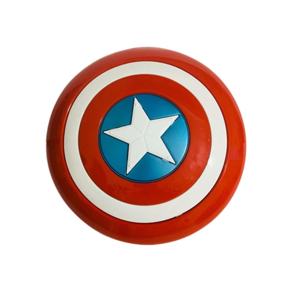 Shield-Toy Samleobjekt Glat Overflade Multifunktionel Avengers Captain America Plastik Shield-Toy til Halloween