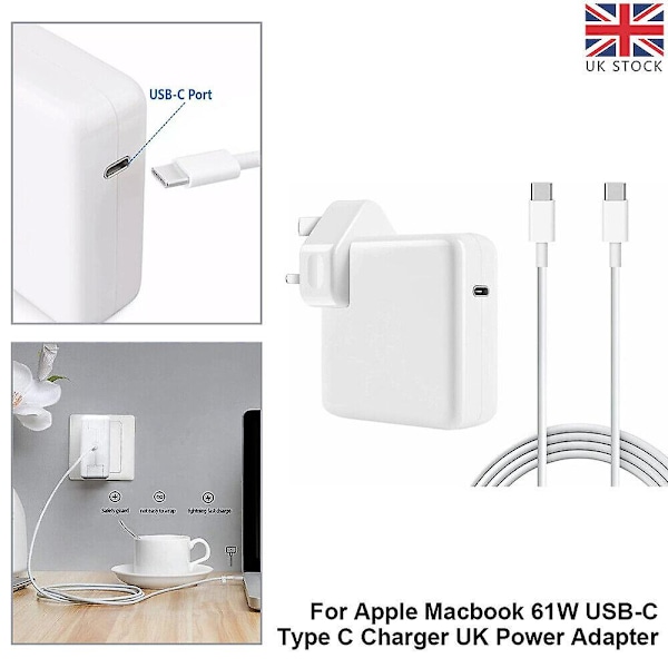 61W USB-C Typ C-strömadapter för Apple Macbook Pro 13\" Core I5 I7 Laddare
