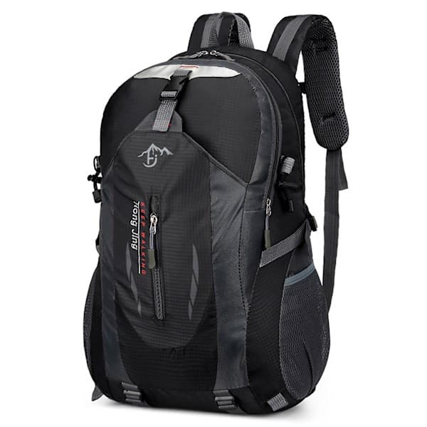 Vandre rygsæk 40L Vandtæt Letvægts Daypack til Mænd Sort[C] black