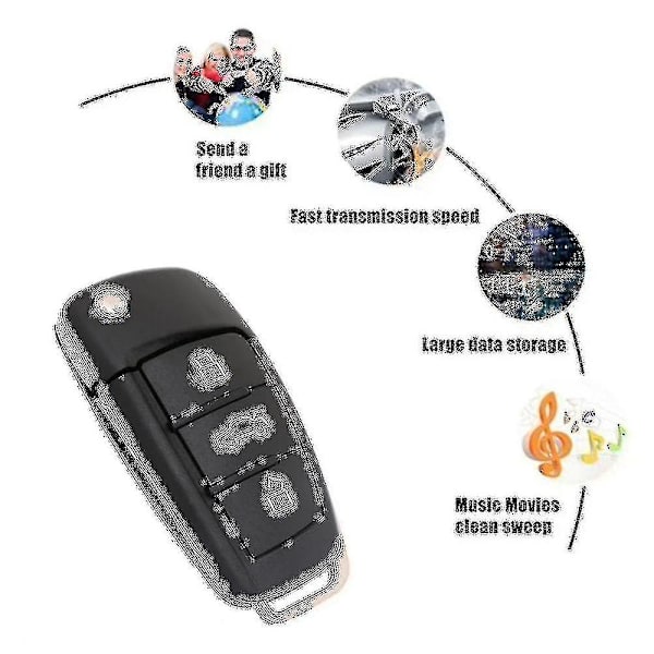 USB Flash Drive Bilnøgle Hukommelses Stick Pen Drive USB Stick Til Desktop Laptop (32g)