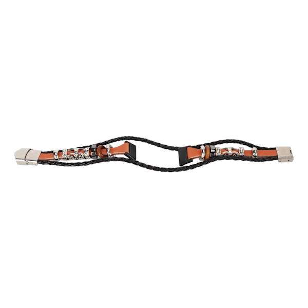 Smartwatch-armband Retro Snygg Bekväm Läder Robust Rostfritt Stål Spänne Ersättningsarmband för Huawei Band 7 Brun[C]