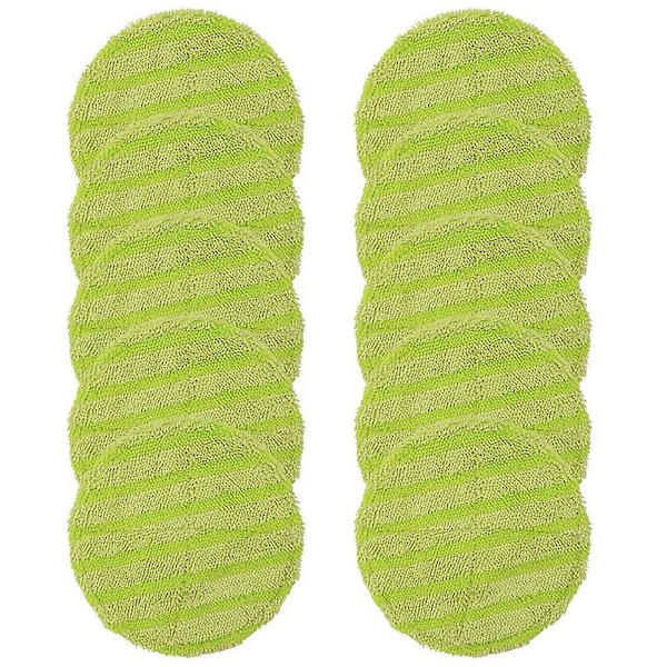 10 st Ersättningsdynor Kompatibla Trådlös Elektrisk Rotationsmopp Skrubbdynor