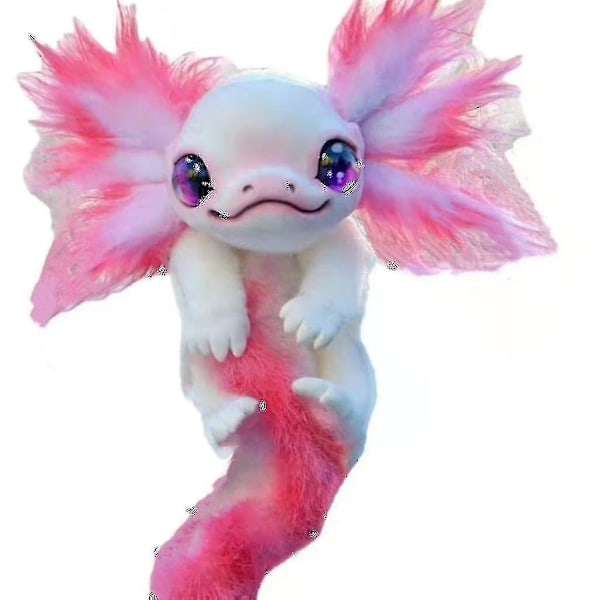 25cm Legendær Elf Væsen Plyslegetøj Kawaii Elf Væsen Salamander Axolotl Plysdukke Legetøj Til Børn