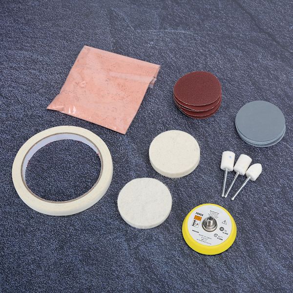 20 stk / sæt Urglas Polerings Pude Filt Polering Buffing Hjul Ur Polering Kit[C]