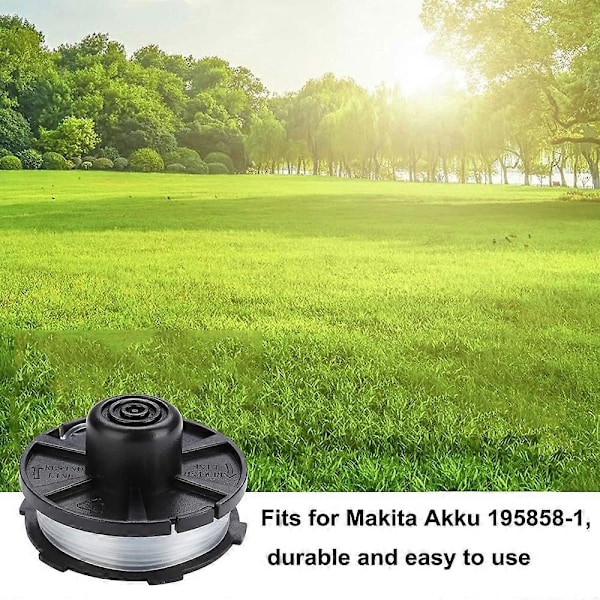 För Makita Akkusense DUR181Z/DUR181RF/DUR181 Grästrimmer 1 Spole Trådrulle+1 Spolkåpa+1 Fjäder (FCC)