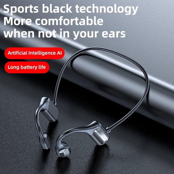 Knogleledningshovedtelefoner til trådløs knogleledning, Bluetooth 5.2 Open Ear