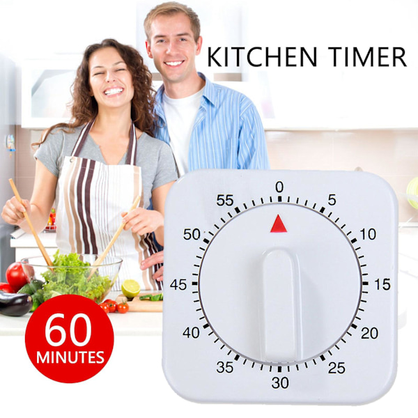 Köktimer 60 Minuter Kök Väckarklocka Timer Mekanisk Kök Timer Äggtimer Klocka