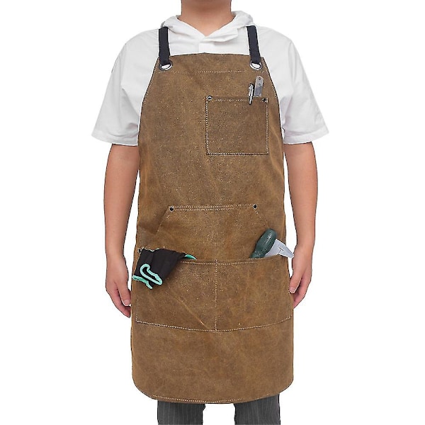 24"x37" Leather Workshop Apron with Heat-resistant and Flame-retardant[C]